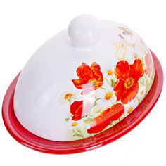 Маслёнка с крышкой Маки LR (х24) Loraine