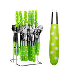 Набор столовых приборов Mayer&Boch 22490-1 Серебристый, салатовый