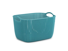 Корзина для белья Curver Knit l 19 л морская волна