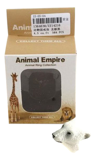 Фигурка животного Shantou Gepai кольцо Animal Empire Белый медведь ZZ14216