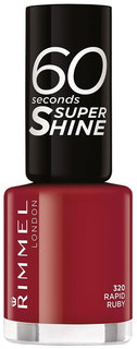 Лак для ногтей Rimmel 60 Seconds Super Shine 320 Rapid Ruby 8 мл