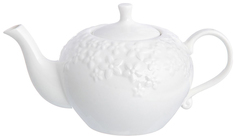 Заварочный чайник Elan Gallery Цветочки 950099 Белый