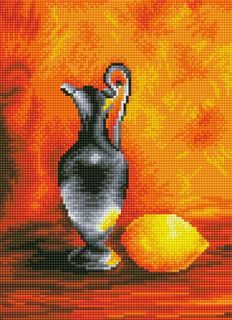 Алмазная живопись Цветной LE057 «Кувшин с лимоном»