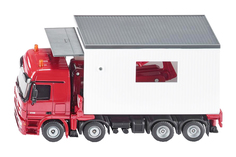 Спецтехника Siku игрушка Траспортер с гаражом красный 3544