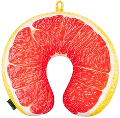 Дорожная подушка-подголовник антистресс Грейпфрут GEKOKO B045