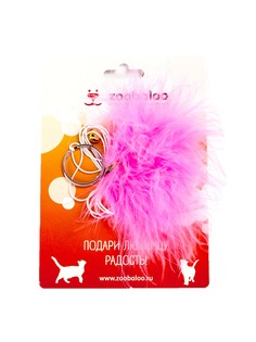 Игрушка для кошек Zoobaloo Погремушка Меховик марабушка, 100 см