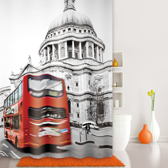 Штора для ванной IDDIS London Spirits