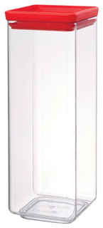 Контейнер пищевой Brabantia Tasty Colors 290046 Прозрачный, красный