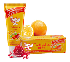 Зубная паста детская Twin Lotus Orange&pomegranate (Апельсин И Гранат) 50Мл