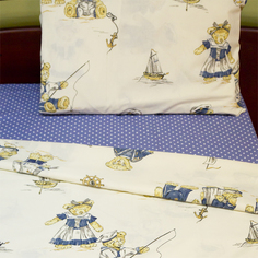 Комплект постельного белья подростковый "Мишки-морячки" Трехгорная мануфактура УТ-00007173