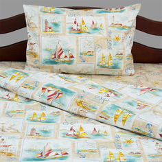 Комплект постельного белья подростковый "Морской пейзаж" УТ-00011477 Перкаль Трехгорная мануфактура