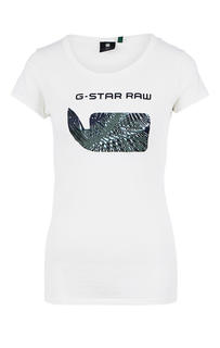 Футболка женская G-Star Raw D14370.4107.111 белая/черная/зеленая/синяя L