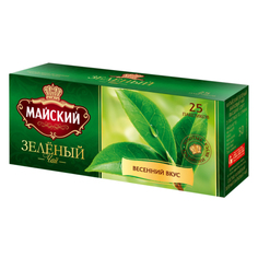 Чай черный в пакетиках для чашки, Майский Зеленый 25*2 г.