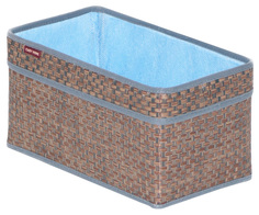 Корзина для белья Casy Home С ручками синяя 28х15х15 см
