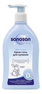 Гель для купания детский Sanosan Baby с оливковым маслом и молочным протеином 400 мл