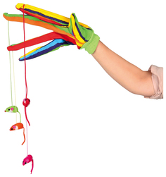 Игрушка для кошек Trixie Glove with Mice