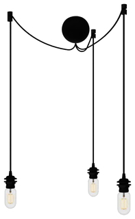 Подвесной светильник VITA copenhagen Cannonball Black на 3 плафона