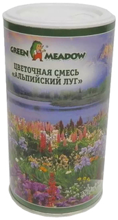 Семена Смесь цветов Альпийский луг, 0,05 кг Зеленый ковер