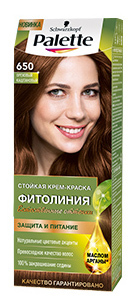 Краска для волос Palette Фитолиния 650 Ореховый каштановый