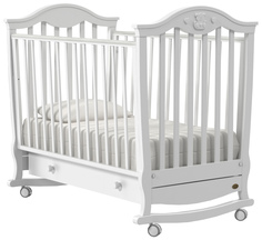 Кроватка Nuovita Sorriso Dondolo колесо-качалка bianco белый