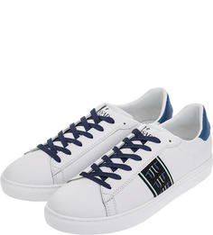 Мужские кеды Trussardi Jeans 77A00143-9Y099999.U005 белые/черные/синие/голубые 43