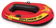 Лодка рыболовная Intex Explorer 100 оранжевая