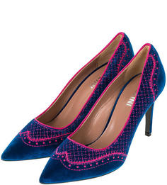 Туфли женские Pollini SA10448C06TK0705 синие/розовые 37