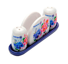 Набор для специй Loraine 23753 Белый, синий