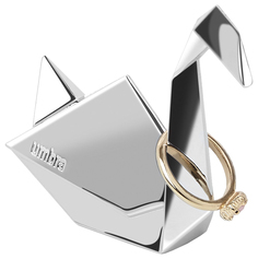Подставка для колец Umbra Origami Лебедь Хром
