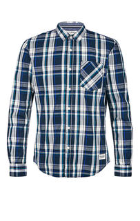 Рубашка Мужская TOM TAILOR Denim синяя 46