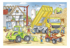 Пазл Ravensburger Стройка за окном 48 деталей