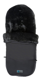 Конверт-мешок для детской коляски Altabebe Lambskin-Bugaboo Footmuff Black