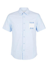 Рубашка Мужская Calvin Klein Jeans голубая 54