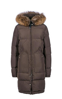 Пуховик женский Parajumpers коричневый 46