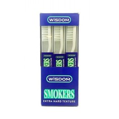 Зубная щетка Wisdom Smokers Rigid Pack с очень жесткой щетиной для снятия зубного налета