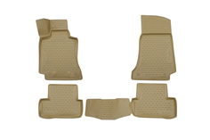 Коврики в салон Element для MERCEDES-BENZ С-Class W205, 2014, 4 шт. полиуретан, бежевые