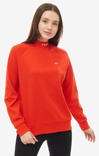 Лонгслив женский Fred Perry 1766328 красный/белый 8 UK