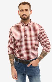 Рубашка мужская GANT 3061500.617 красная/белая L