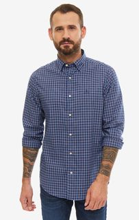 Рубашка мужская GANT 3017130.435 синяя/белая/желтая XL