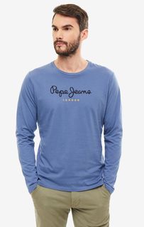 Футболка мужская Pepe Jeans PM501321.530 синяя/желтая XL