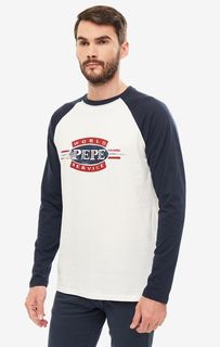 Футболка мужская Pepe Jeans PM506748.594 белая/синяя/красная XXL