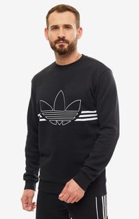 Толстовка мужская adidas Originals ED4687 черная/белая XL