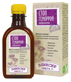 Масло льняное Компас Здоровья cтоп гемморой 200 мл