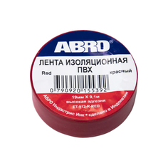 Изолента ABRO, красная (ЕT-912)