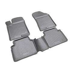 Коврики в салон Element для AUDI A-6 III  С6, 2006-2011, 4 шт. полиуретан, серые