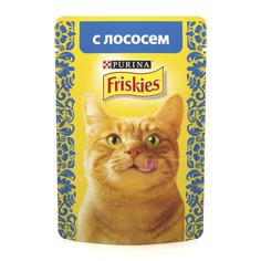 Влажный корм для кошек Friskies, лосось, 24шт, 85г