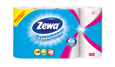 Бумажные полотенца Zewa декор 4 рулона