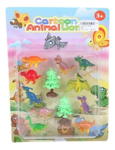 Игровой набор Shantou Gepai Динозавры с аксессуарами 10 шт 3834