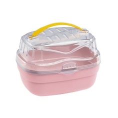 Переноска для грызунов Ferplast розовый пластик 20x16x13.5 cм
