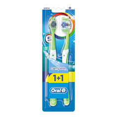 Зубная щетка Oral-B Пятисторонняя чистка 40 средняя 1+1шт